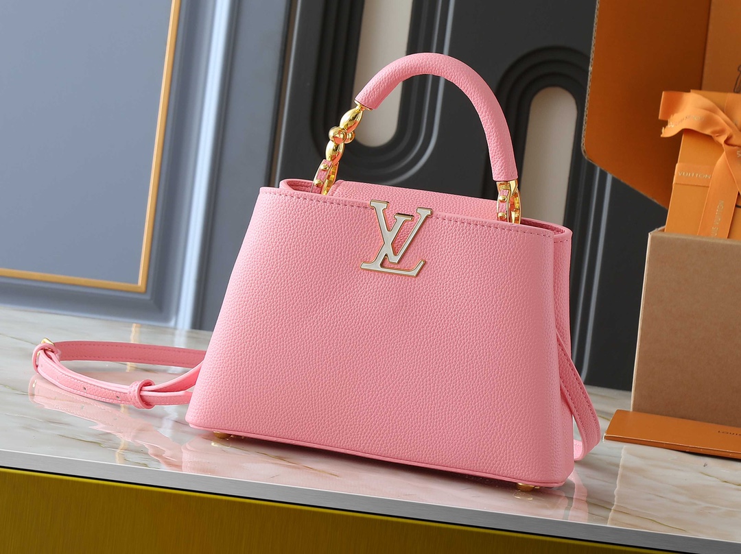 LV Classic Handbag Monogram Canvas Model M24583 Adjustable Strap Office
